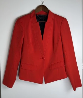 Trina Turk одна кнопка красный блейзер куртка женщин размер 4/6 - Изображение 1 из 4