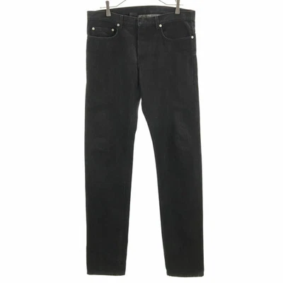 Calça jeans Christian Dior masculina reta Itália W33 preta - Imagem 1 de 4