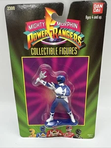 Modellino Power Rangers 1993 Blue Ranger Ban Dai giocattolo d'epoca 3" - Foto 1 di 4