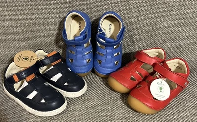 NEW Lot/3 KicKers Sushy Toddler Unisex Mary Jane Gladiator Sandals, EU 24 & 23 - Image 1 of 4