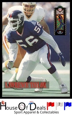 1994 Classic NFL Experience #69 Lawrence Taylor New York Giants HOF Football Car - Image 1 of 2