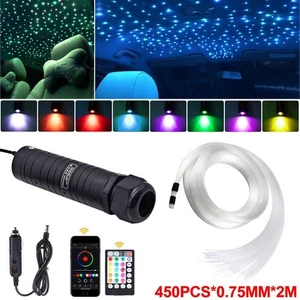 100-450pcs Home Car Headliner Star Light Roof Flashing Ceiling Light Fiber Optic - Picture 1 of 18