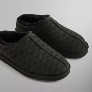 Kith Monogram Shearling Pantofole Nero (2024) EU 44/11 US ESAURITO!! - Foto 1 di 11