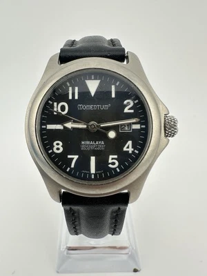 Momentum Vintage Titanium Ladies Watch Leather Band Himalaya Edition 100m - Изображение 1 из 4