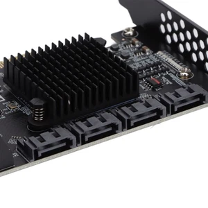 PCI E Card IDE/AHCI Mode ASM Chip 7 Pin Connection Terminals Expansion NEW - Afbeelding 1 van 12