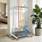26.38*19.69*48.03in Mobile Mop Rack Cleaning Tool Cart Storage 440.92 lbs