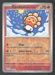 Castform Sunny Form 020/191 Reverse Holo Pokemon SV08: Surging Sparks - Picture 1 of 2