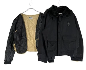 Blue Men's 2 In 1 Waterproof Jacket Coat Size XL - Picture 1 of 12