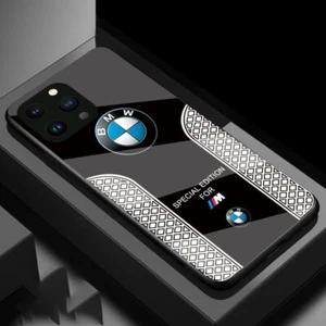 Funda de teléfono iPhone 16 15 14 Pro Max Plus 13 12 diseño logotipo BMW lujo a prueba de golpes. - Imagen 1 de 10