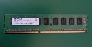 HP Elpida 2GB PC3-10600 DDR3-1333MHz ECC Unbuffered Server Memory - Picture 1 of 2