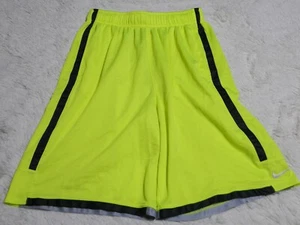 Nike Dri-Fit Youth Shorts Size Large L Volt Silver Black Summer FREE S&H - Picture 1 of 9