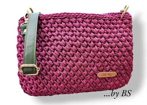 Handmade Schultertasche, Tasche, Gehäkelt, Geschenk - Bild 1 von 2