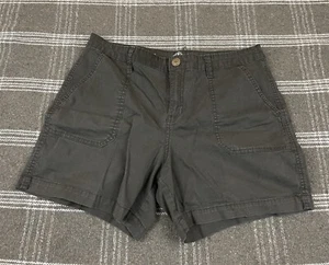 St Johns Bay Chino Shorts Womens Size 10 Black - Picture 1 of 10