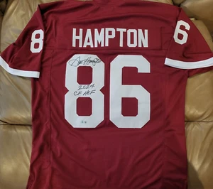 Dan Hampton signed Arkansas Razorbacks jersey CFHOF 2024 Beckett BAS - Picture 1 of 4