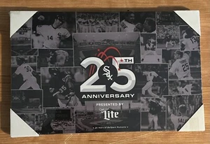 Chicago White Sox MLB 25th Anniversary Ballpark Moments Tela - Foto 1 di 1