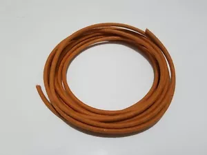 5 feet Vintage Braided Cloth Covered Primary Wire 16 gauge 16ga Solid Orange - Bild 1 von 2