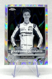 Theo Pourchaire 2022 Topps Chrome Black & White Ray Wave F2 #86 Art Grand Prix - Picture 1 of 2