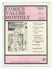 Comics Values Monthly #1 VG/FN 5.0 1986 Low Grade