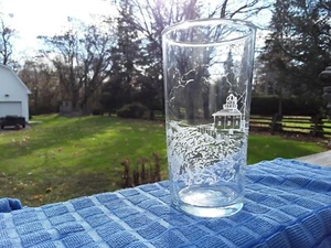 Vintage Irving Oil Engraved Drinking Glass Etched Cape Spear Gas Company Tumbler - Picture 1 of 3