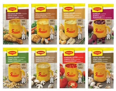 MAGGI Instant Soup Meal Variety Mushroom Tomato Cheese Chicken Bacon Snacks