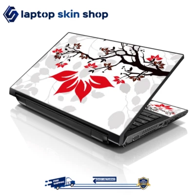 Laptop Skin Sticker Decal Cover for Notebook Apple Asus Floral Tree 13-16 inch - Image 1 of 4
