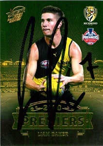 Signed 2020 Richmond Tigers AFL Premiers Series Select Card - Liam Baker - Picture 1 of 3
