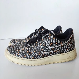 NIKE AIR FORCE 1 Low Top JUST DO IT Pack Trainers - UK Size 9 - Picture 1 of 8