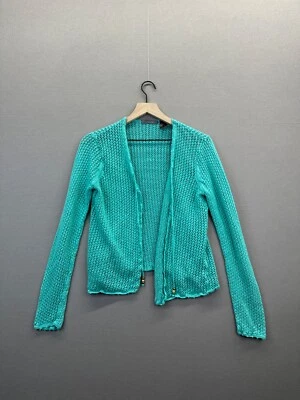 Cárdigan Liz Claiborne Mujer Azul Tejido Cordón Talla XL Foto 1 de 4