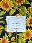 April Cornell Sunflower Chair Pads Seat Cushions 4PC Floral Autumn Fall Décor