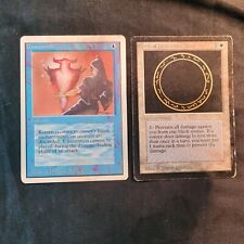MAGIC THE GATHERING, EARLY 1990'S UNSUMMON & CIRCLE OF PROTECTION BLACK.SEE PICS