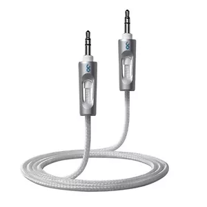 Conector auxiliar blueFlame 3,5 mm cable de audio estéreo macho 4' - Imagen 1 de 2