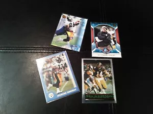 Lotto 4 carte FOOTBALL Pittsburgh Steelers NFL 4 pezzi quasi nuove TOPPS CHROME UD PANINI - Foto 1 di 5