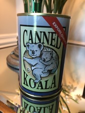 Canned Critters Stuffed Animal: KOALA  BEAR Blue Label NEW IN CAN!