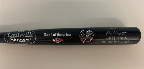 NY Yankees Alex Rodriguez Baseball Bat Day May 1st 2005 Black Louisville Slugger Cover
