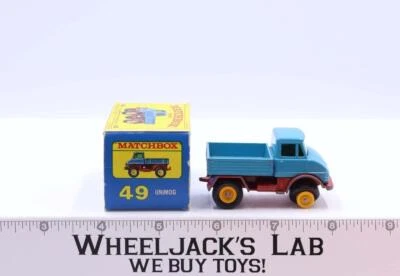 Unimog 49 W 原装盒 Lesney 火柴盒 1960 年代英格兰 — 第 1/4 张图片