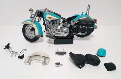 RARE Franklin Mint 1/10 Heritage Softail Classic Teal PLEASE READ - Image 1 of 4