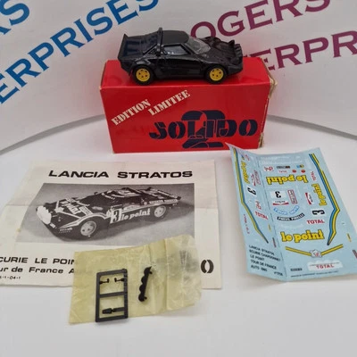 Calcomanías Solido 2 Lancia Stratos Tour De France 1980 modelo coche sin usar 1705 en caja Foto 1 de 4