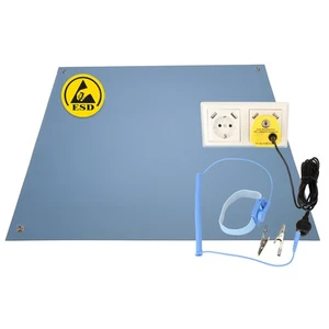 Minadax ESD Antistatik-Matte 80 x 30cm - inkl. Manschette + Erdungsstecker - Bild 1 von 11