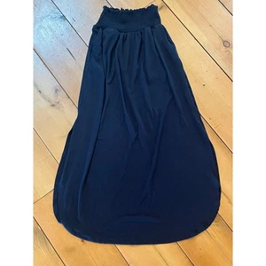 Zenana women's navy blue maxi skirt. Elastic waist. Size small - Picture 1 of 6