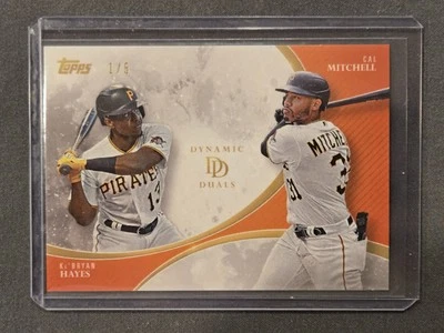 2023 Topps Dynamic Duals Ke'Bryan Hayes Cal Mitchell 28 - ORANGE 1/5 - Image 1 of 2