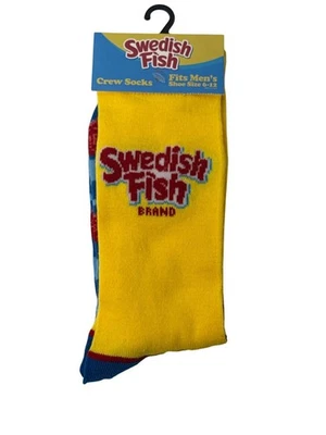 Calcetines Suecos Peces Divertidos Gráficos Novedad Candy Crew Para Hombre 6-13 Regalo Genial Divertido Foto 1 de 2