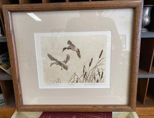 Mike Stidham Framed Etching Print Mallards Publishers Proof 6/10 Duck Art - Picture 1 of 5