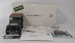 Danbury Mint World War II Willy's Scout Jeep Replica 1994 w/ Box & Papers (READ) - Picture 1 of 18