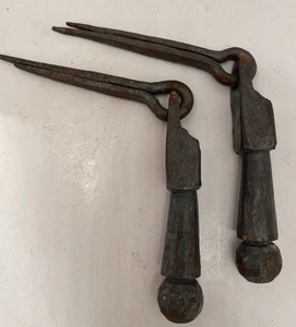 Vintage rustikal Stahl Träne Tropfen Schublade Griff Hardware ZUG Knöpfe Schrank - Bild 1 von 9