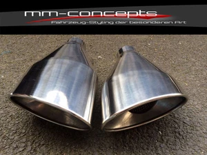 Tubo de escape acero inoxidable cubierta tubo de soldadura 92x157 izquierda derecha RS6 RS4 RS - Imagen 1 de 1