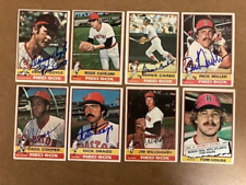 Red Sox Signed 1976 Topps Card Lot(8) Doyle, Cleveland,Carbo,etc