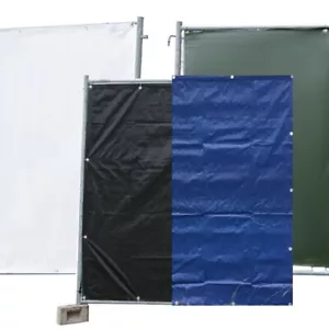 Bauzaunplane 160g/m² 1,76m x 3,41m Farbe und Menge wählbar. MENGENRABATTE! - Bild 1 von 11