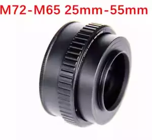 YIFENG Brass Core M72 to M65 25mm-55mm 1mm Focusing Helicoid Adapter Lens Tube - Picture 1 of 4