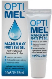 2 X Optimel Manuka Forte Honey Antibacterial Eye Gel For Sore Dry Eyes Soothing - Bild 1 von 3