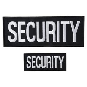 2 Pack Large Security Patches 2 Pack Security Badge Security Vest  Vest